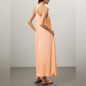 EUC Rosetta Getty Twist Back Satin Shift Dress